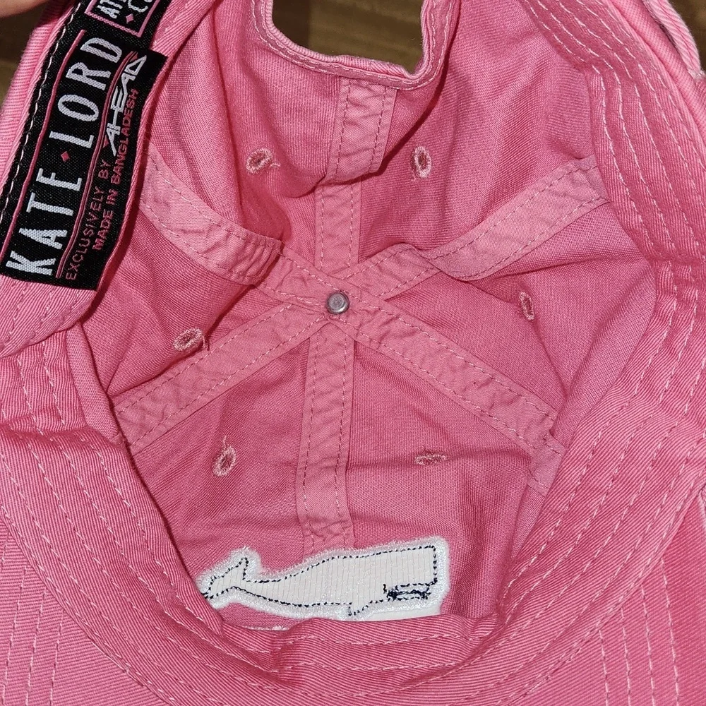 Nantucket Pink Women’s Cap with a Whale design